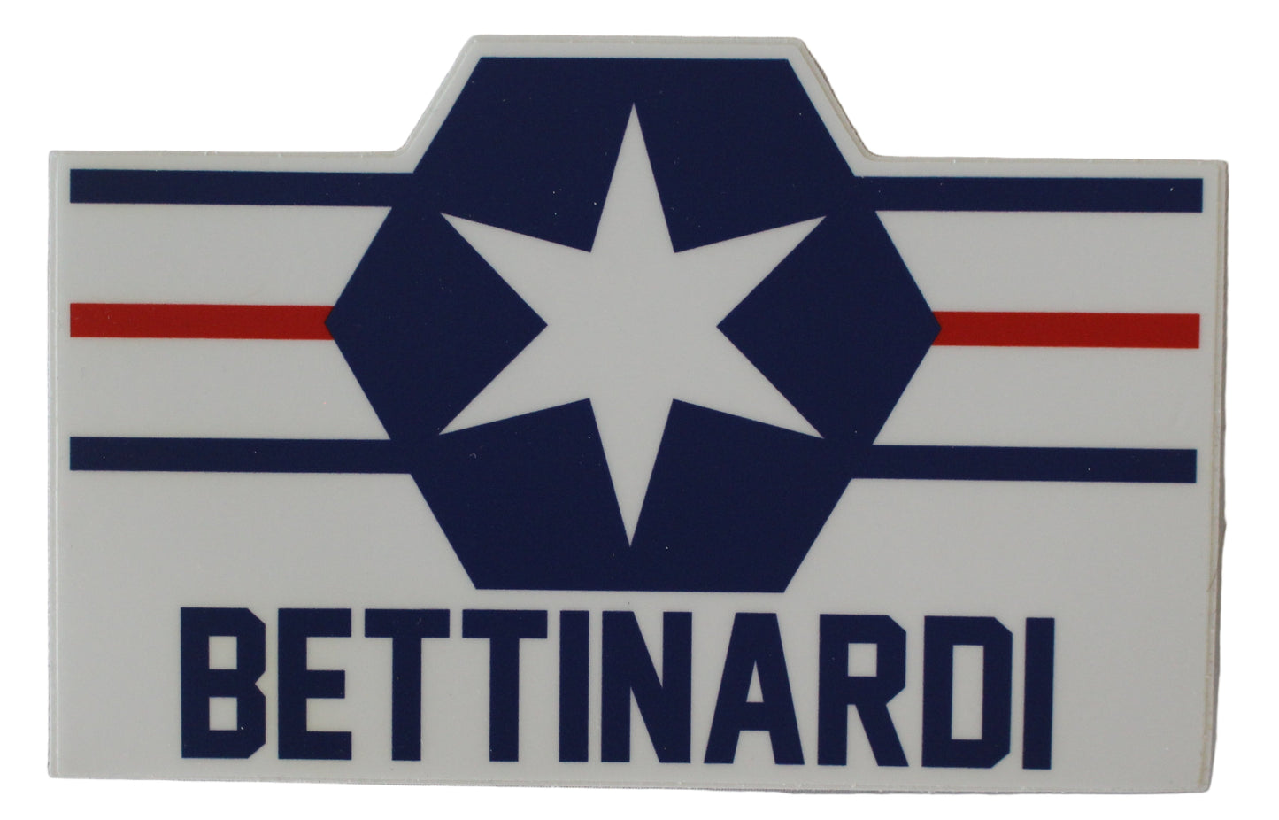 Limited Bettinardi USA Star Rectangle Sticker Red/White/Blue 5.0" x 3.5" Diameter