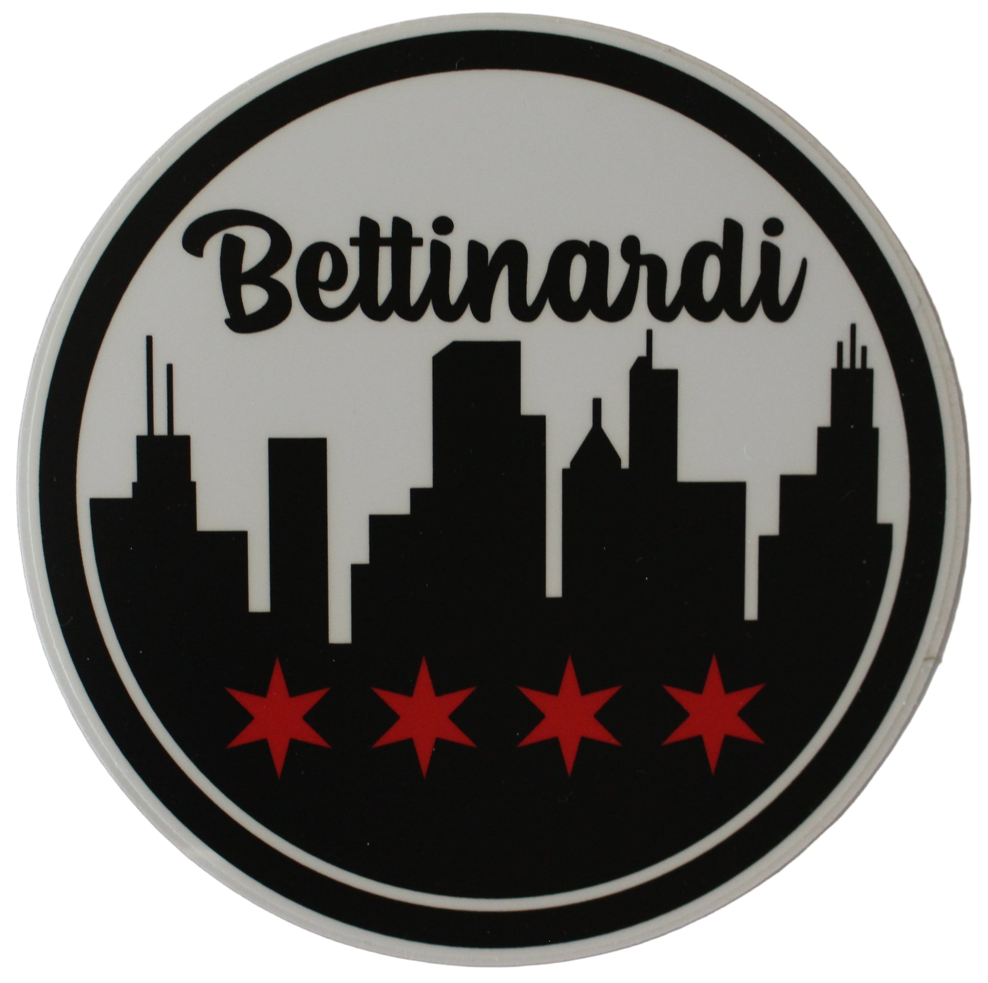 Limited Bettinardi Chicago Skyline Circle Sticker 5.0" Diameter