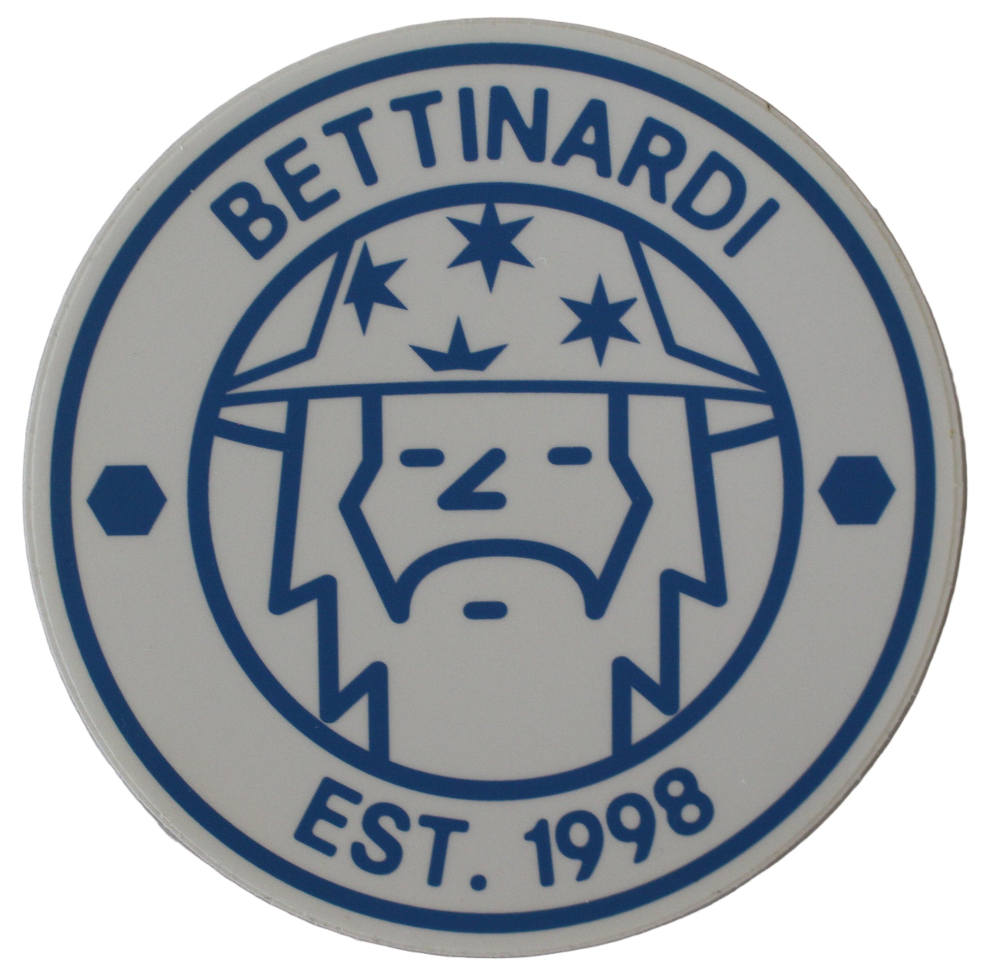Limited Bettinardi Wizard Circle Sticker White/Blue 5.0" Diameter