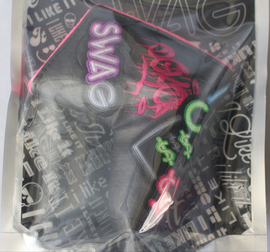 Swag Golf Cash 4 Swag Neon Blade Putter Headcover *opened, no bag*
