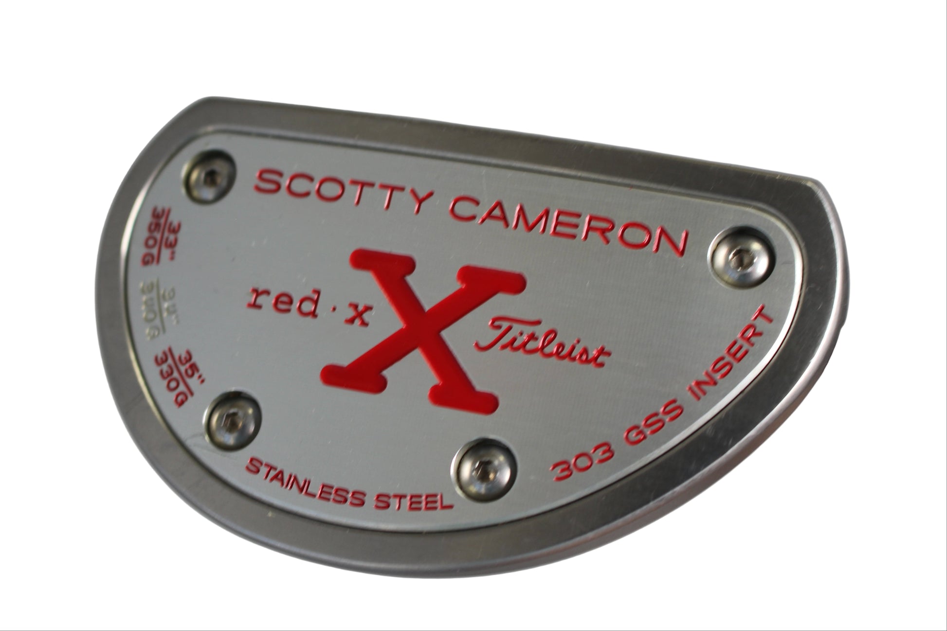 Pre-Owned Scotty Cameron - Red X 303 GSS Insert by Titleist Putter (Mint)