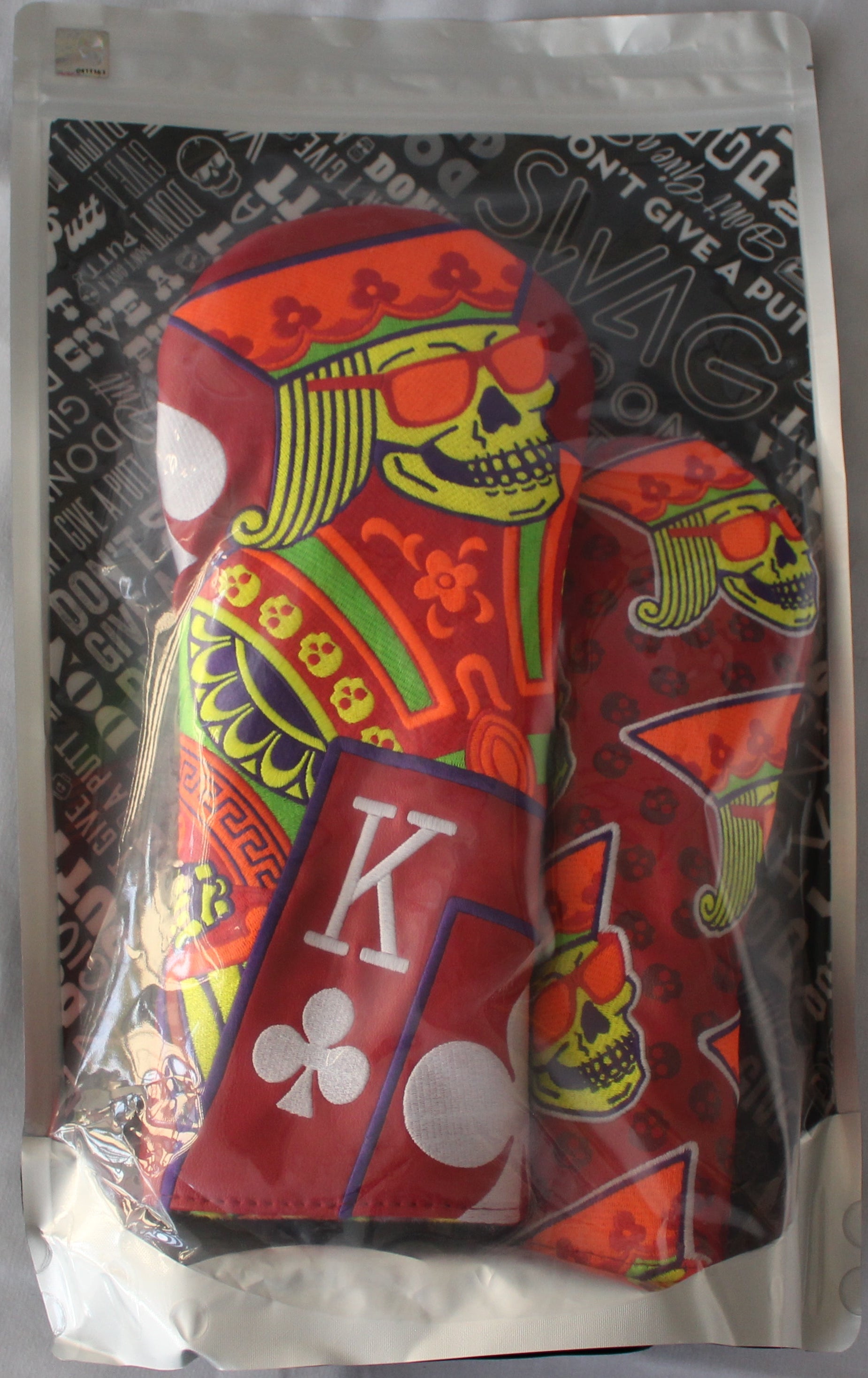 Limited Swag Golf Skeleton King Red/Orange/Yellow Fairway Wood Headcover Set