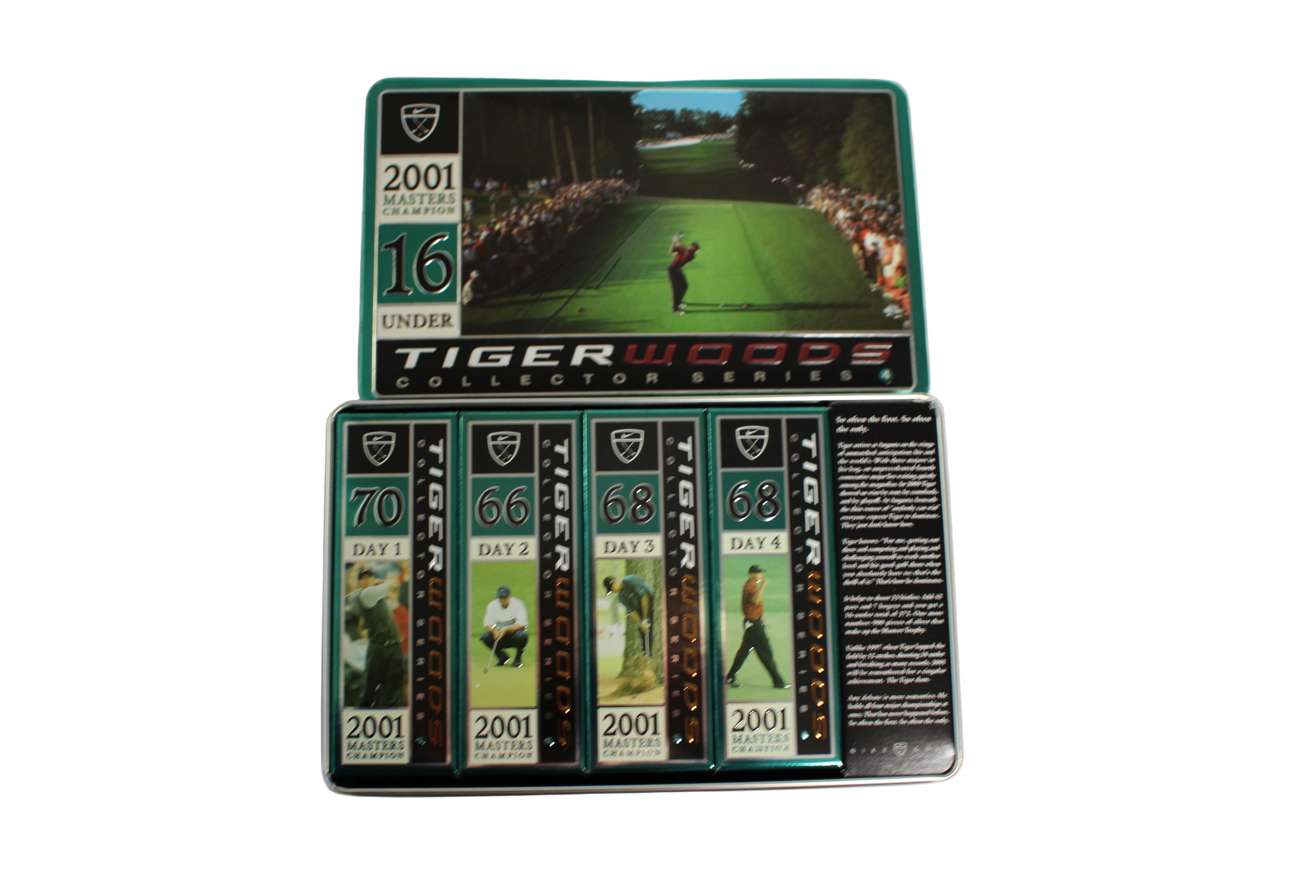 Tiger Woods Collector Series 1-4 Grand Slam Limited Golf Balls