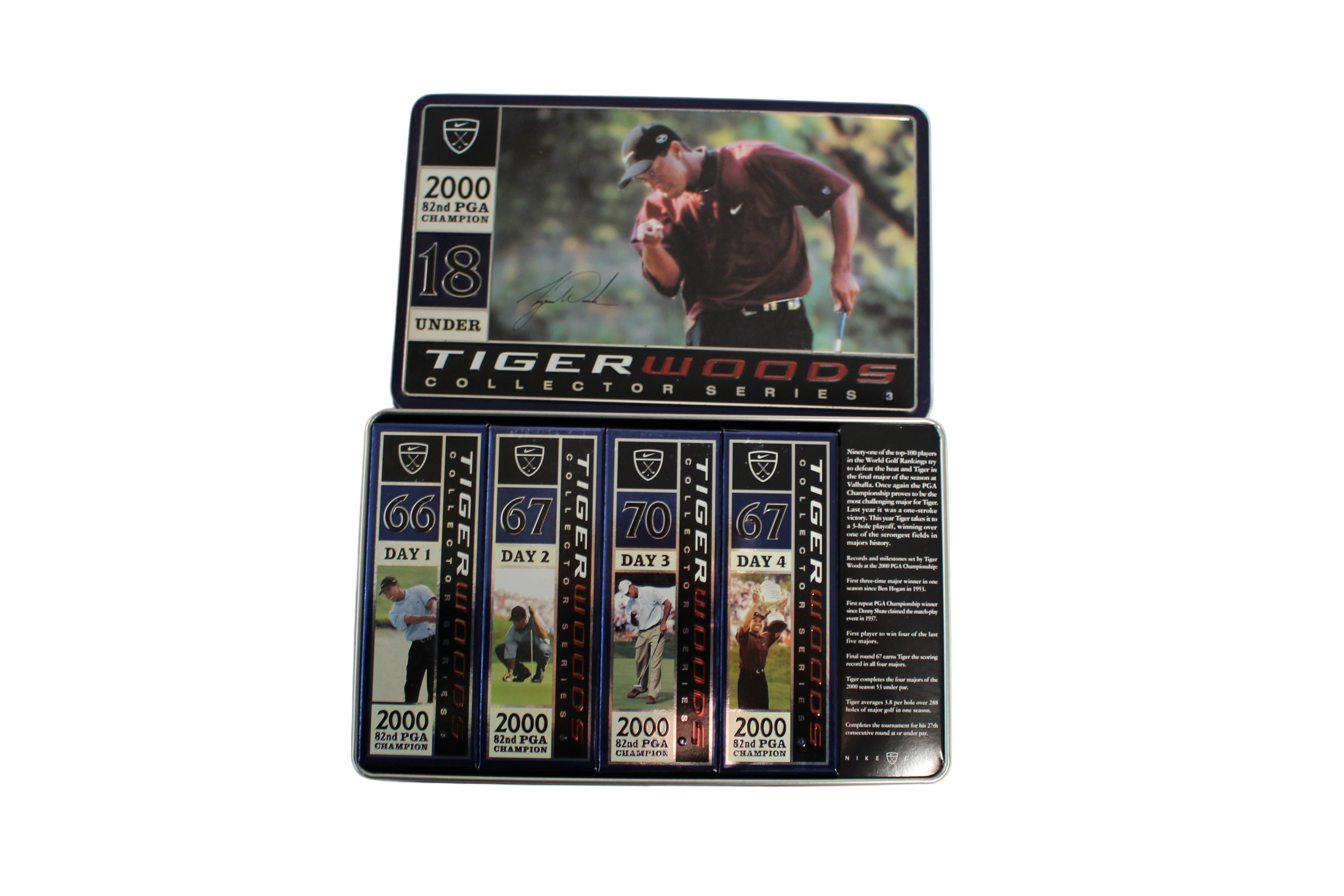 Tiger Woods Collector Series 1-4 Grand Slam Limited Golf Balls