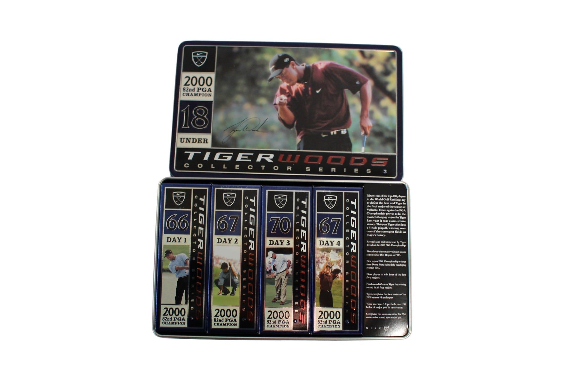Tiger Woods Collector Series 1-4 Grand Slam Limited Golf Balls