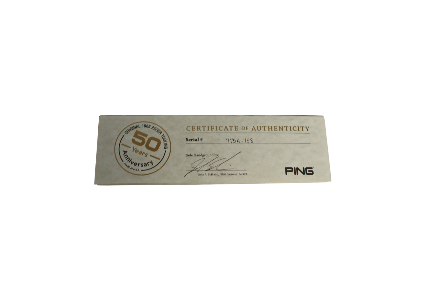 Ping 50th Anniversary LIMITED EDITION (1 of 775)(#158) - Allan's Mold Anser Putter
