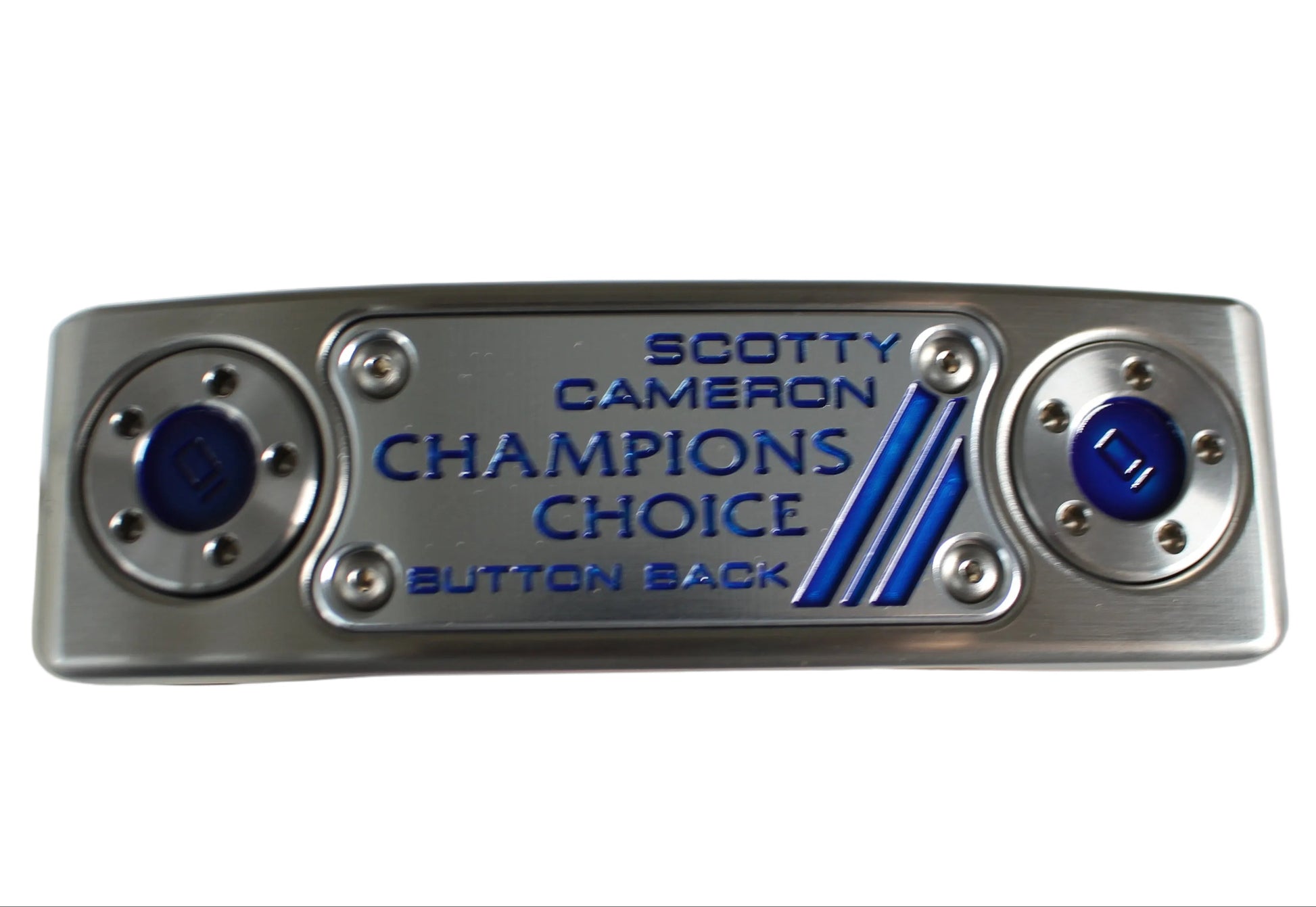 Scotty Cameron Champions Choice Button Back Newport Plus (10G Weights) Custom Shop Limited Putter Silver/Blue