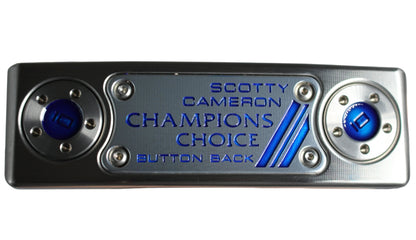 Scotty Cameron Champions Choice Button Back Newport 2 Plus (10G Weights) Custom Shop Limited Putter Silver/Blue