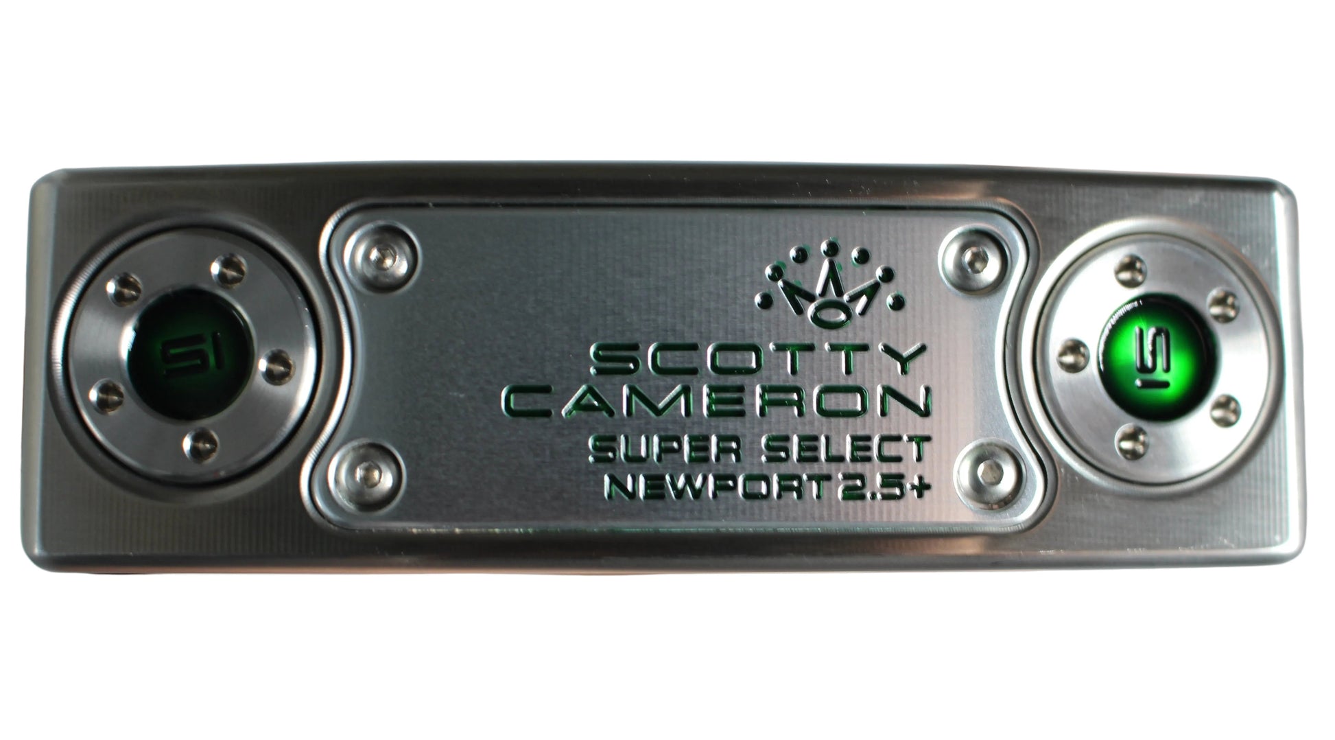 Scotty Cameron Super Select Newport 2.5 Plus (15G Weights) Custom Shop Blade Putter Silver/Green