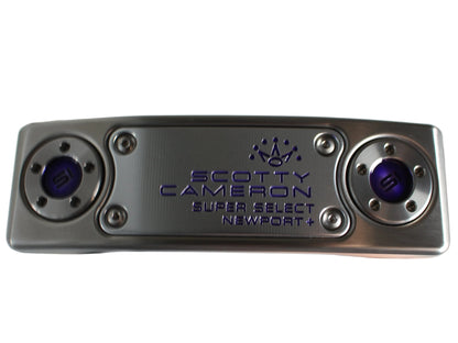 Scotty Cameron Super Select Newport Plus (15G Weights) Custom Shop Limited Blade Putter Silver/Purple