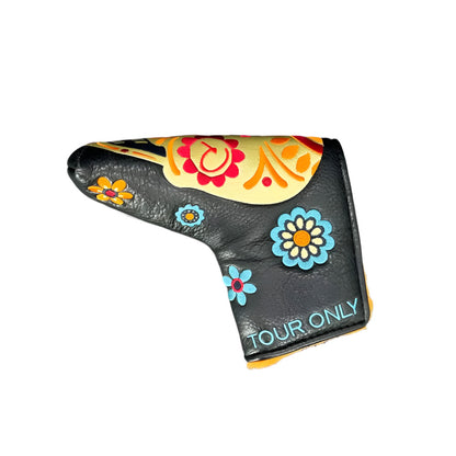 Piretti Golf - Black/Orange Dia De Los Muertos Tour Only Blade Putter Headcovers - The Golf Guys Online