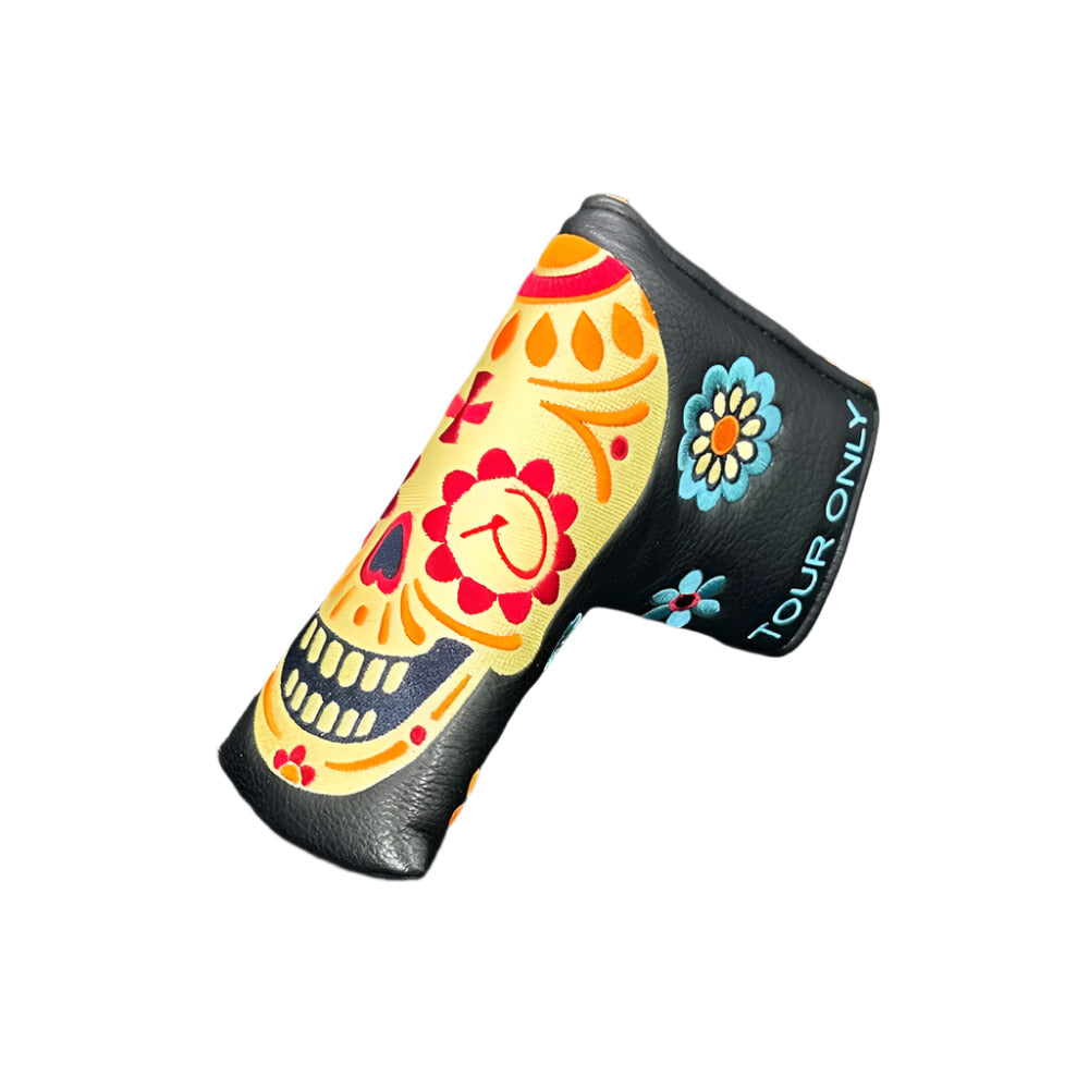 Piretti Golf - Black/Orange Dia De Los Muertos Tour Only Blade Putter Headcovers - The Golf Guys Online