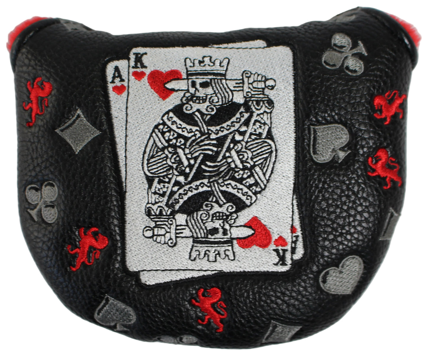 Limited Piretti - 488 Elite Series Ace & King of Hearts Mallet Putter Headcover
