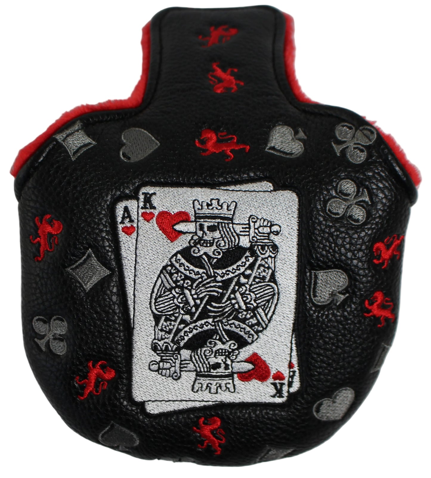Limited Piretti - 488 Elite Series Ace & King of Hearts Mallet Putter Headcover
