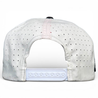 Pocket Aces Golf Hat | Snapback Cap | Built-in Magnetic Ball Marker Holder + Marker Included | Adjustable Gray & Black