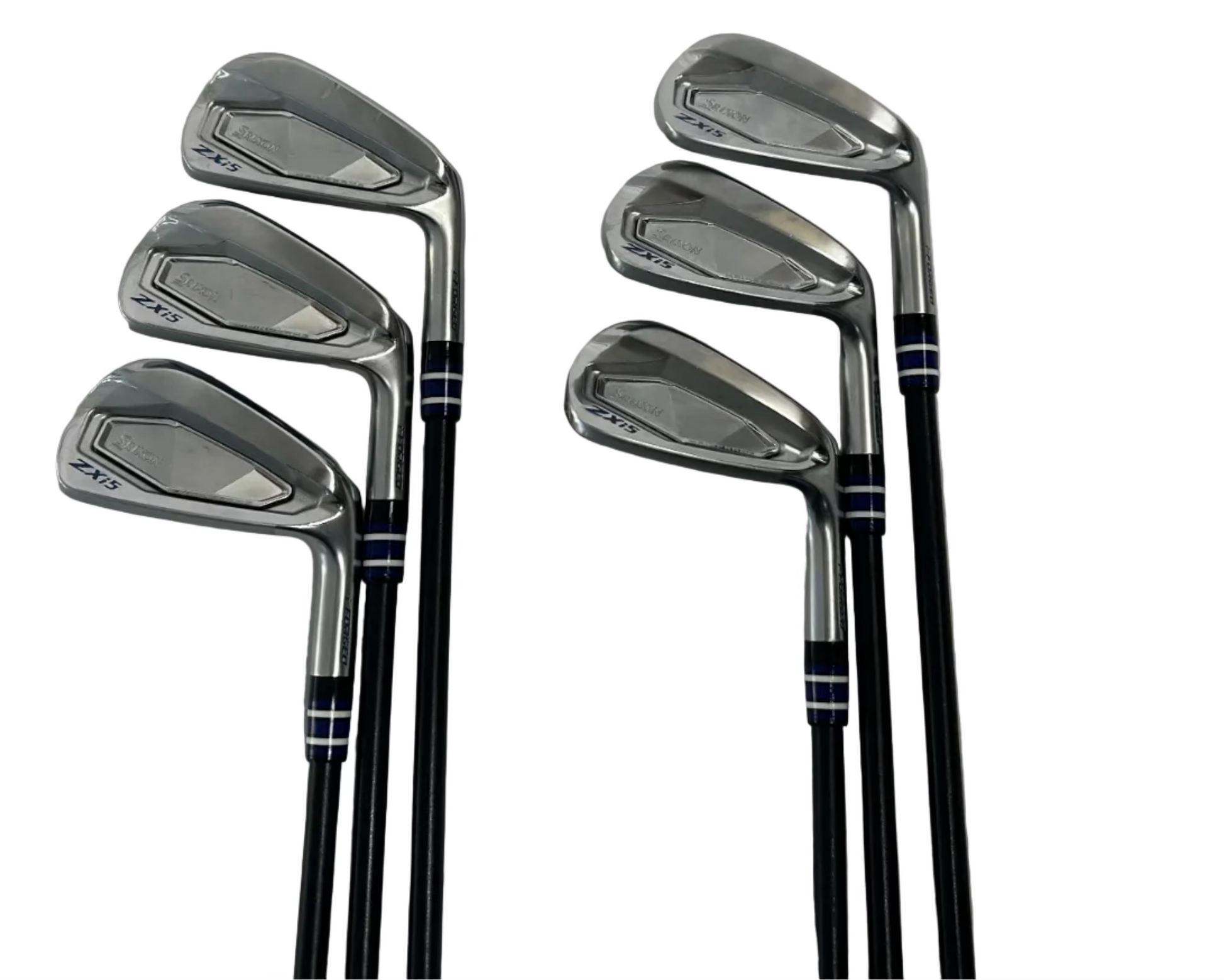 Pre-Owned Srixon ZXi-5 Iron Set (5-PW) W/ LA Golf A Series (105I-5) (X-Stiff) (+1/2 Inch) Graphite Shaft (Above Average)