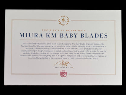 Miura KM-Baby Blade 2025 Custom Irons
