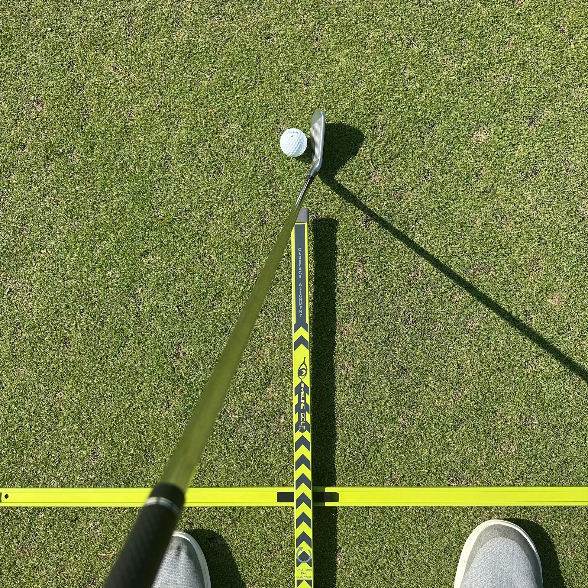Practice-T Alignment & Ball Position Guide (Green)