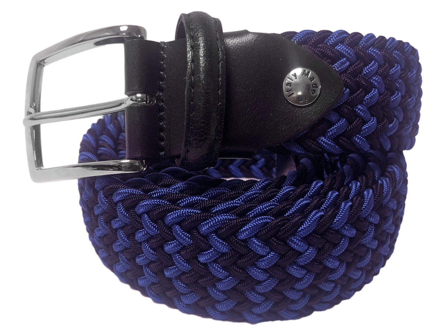 Cotton Stretch Belt Blue/Navy - The Golf Guys Online