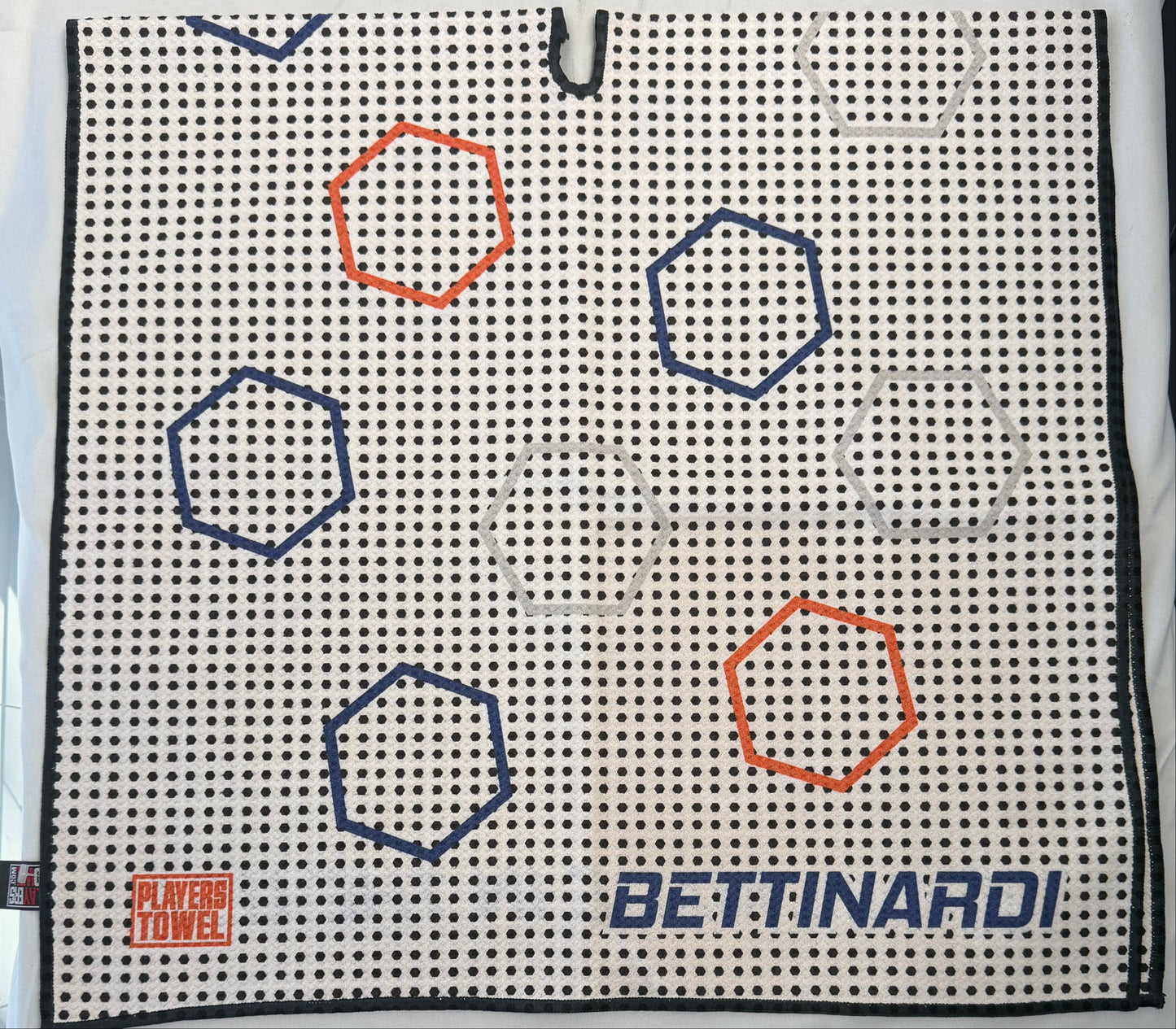 Limited Bettinardi 2021 Dancing Open Hex Players Towel - White