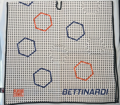 Limited Bettinardi 2021 Dancing Open Hex Players Towel - White