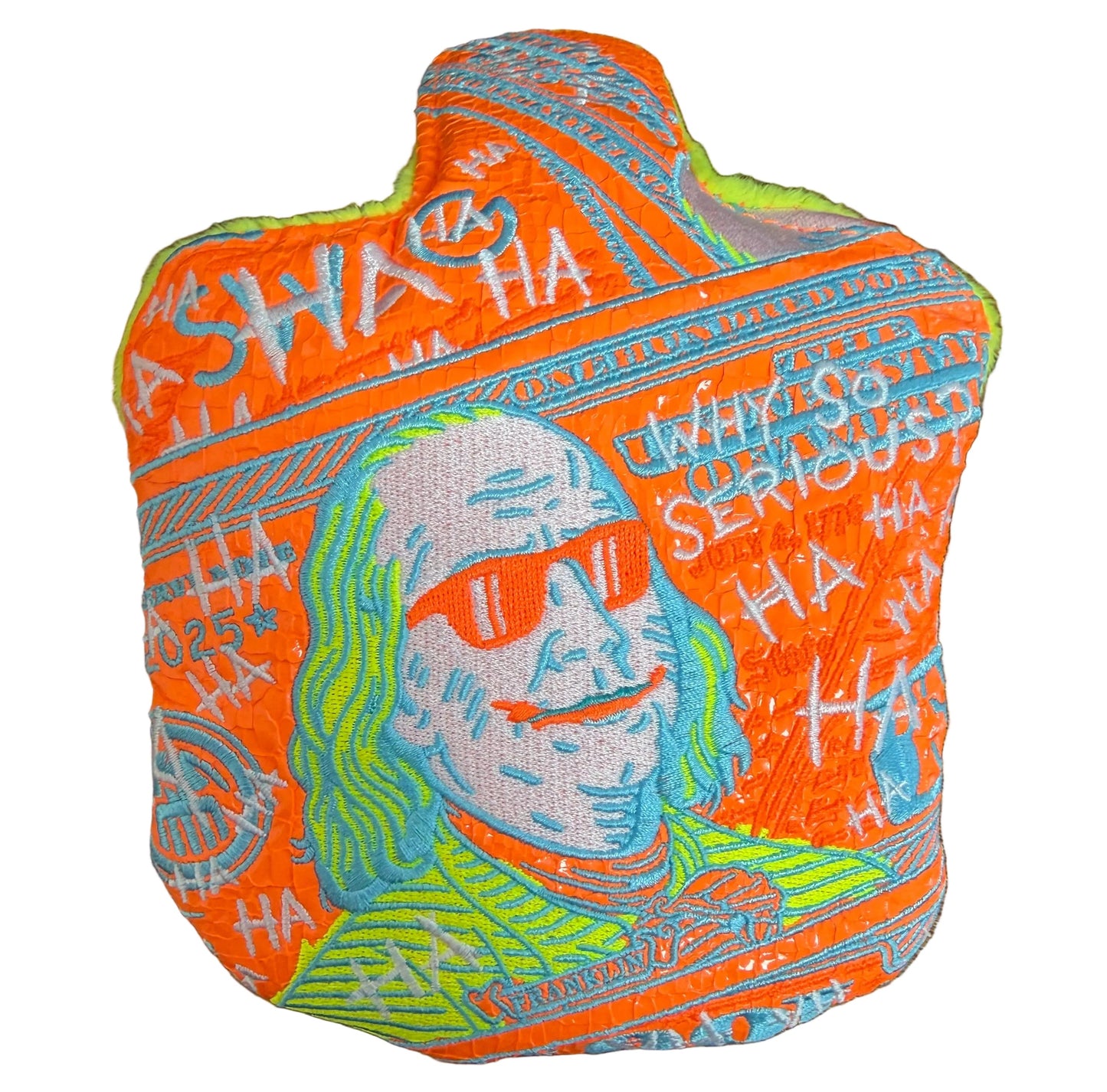 Swag Golf - Defaced Benjamin Franklin Alternate Art Mallet Putter Headcover *opened, no bag*