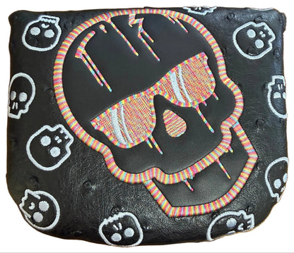 Limited Swag Golf - Black/White Candy Skull Mallet Putter Headcover *opened, no bag*