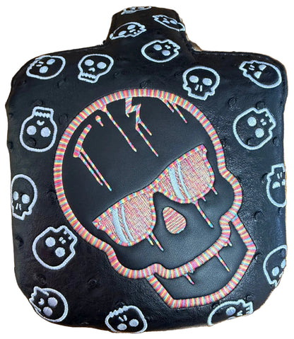 Limited Swag Golf - Black/White Candy Skull Mallet Putter Headcover *opened, no bag*