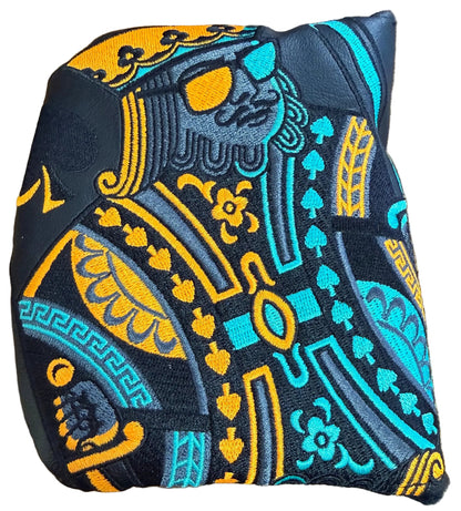 Limited Swag Golf - Neon Blue/Orange King Mallet Putter Headcover *opened, no bag*