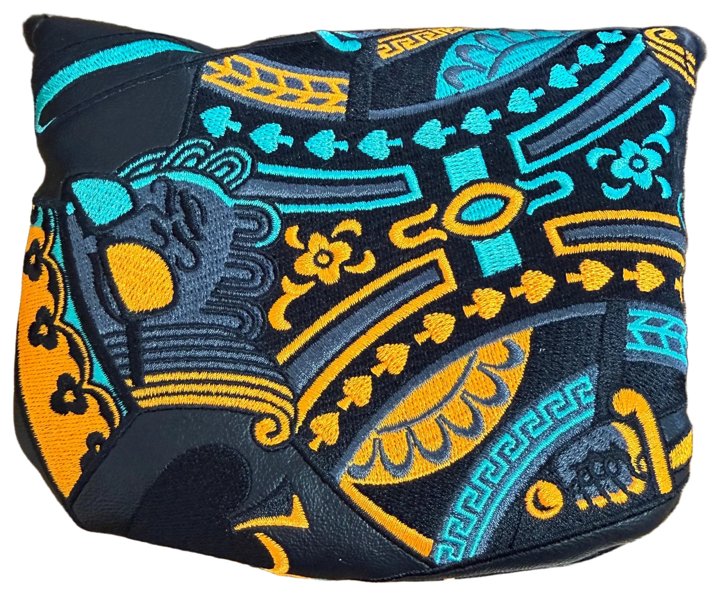 Limited Swag Golf - Neon Blue/Orange King Mallet Putter Headcover *opened, no bag*