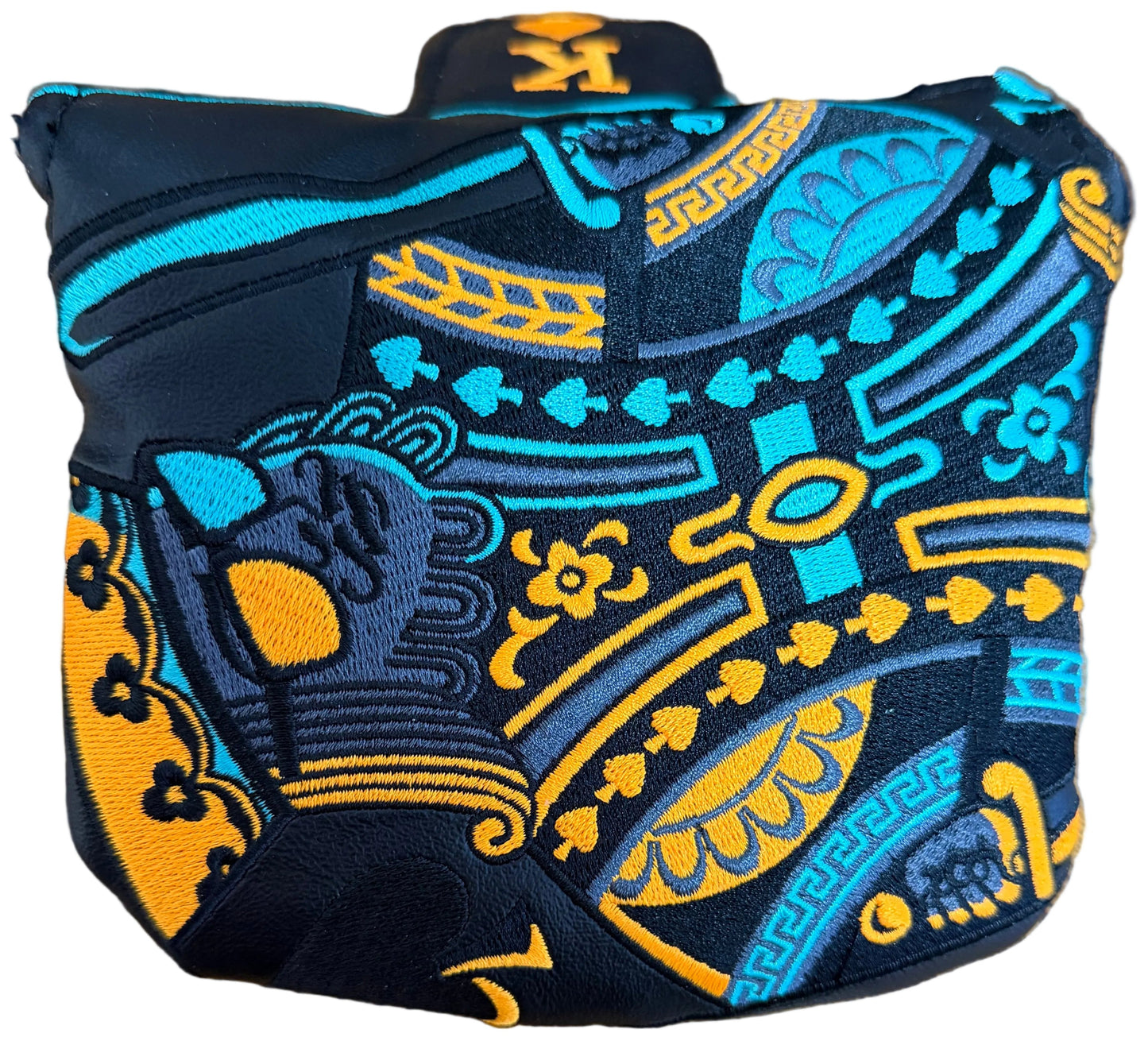 Limited Swag Golf - Neon Blue/Orange King Mallet Putter Headcover *opened, no bag*