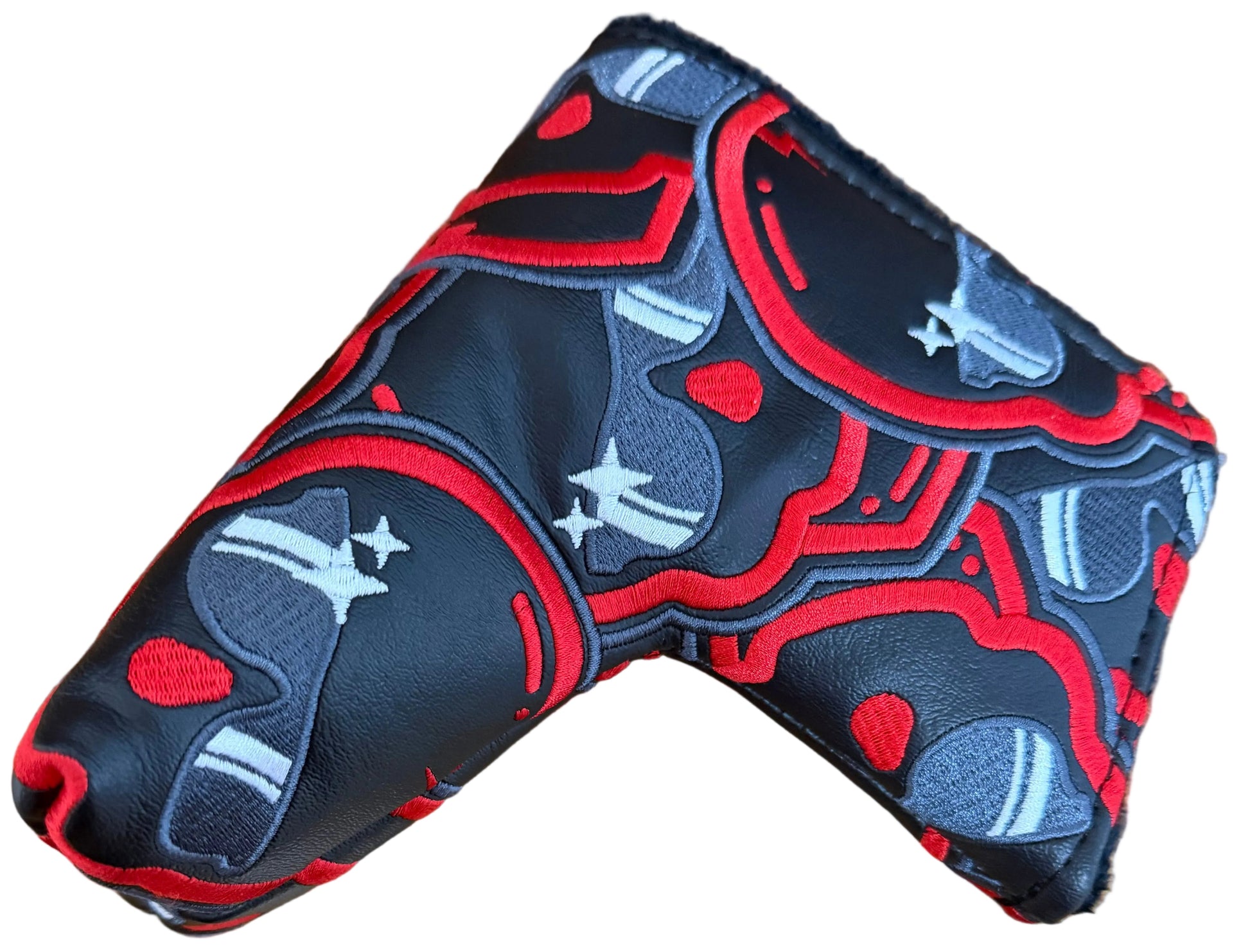 Limited Swag Golf - Dazzlin' Skull Red/White/Black Blade Putter Headcover *opened, no bag*