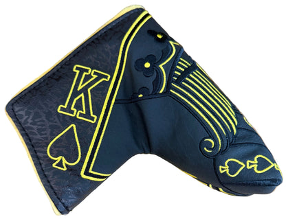 Limited Swag Golf - Gold/Black King Blade Putter Headcover *opened, no bag*
