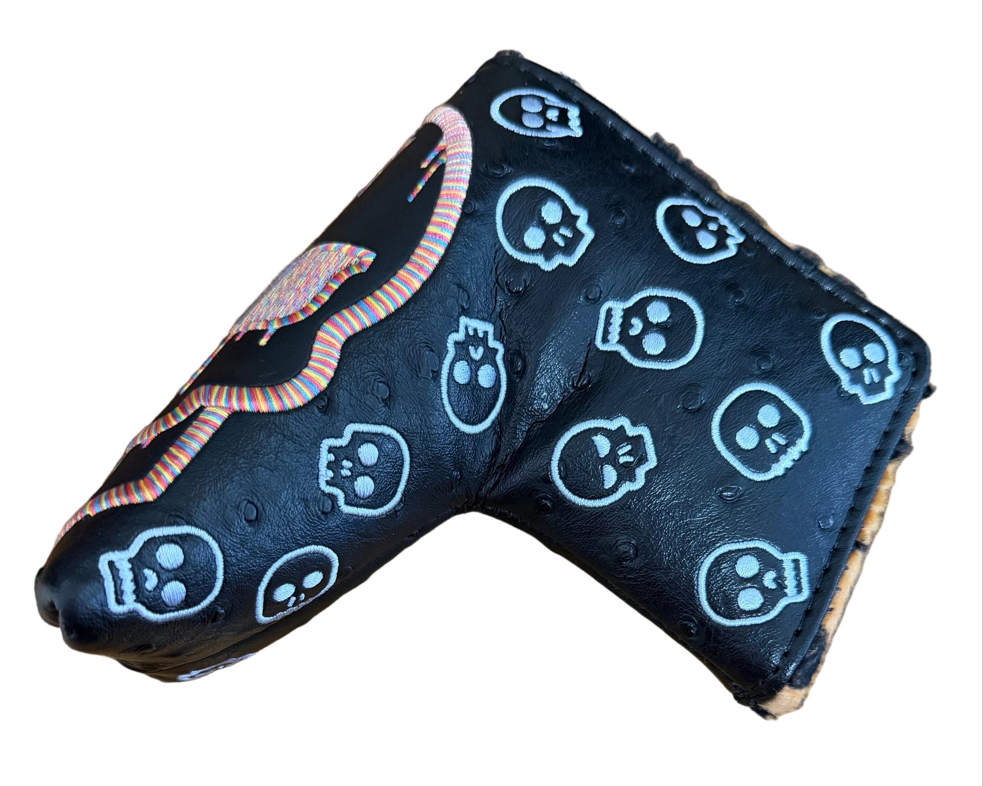 Limited Swag Golf - Black/White Candy Skull Blade Putter Headcover *opened, no bag*