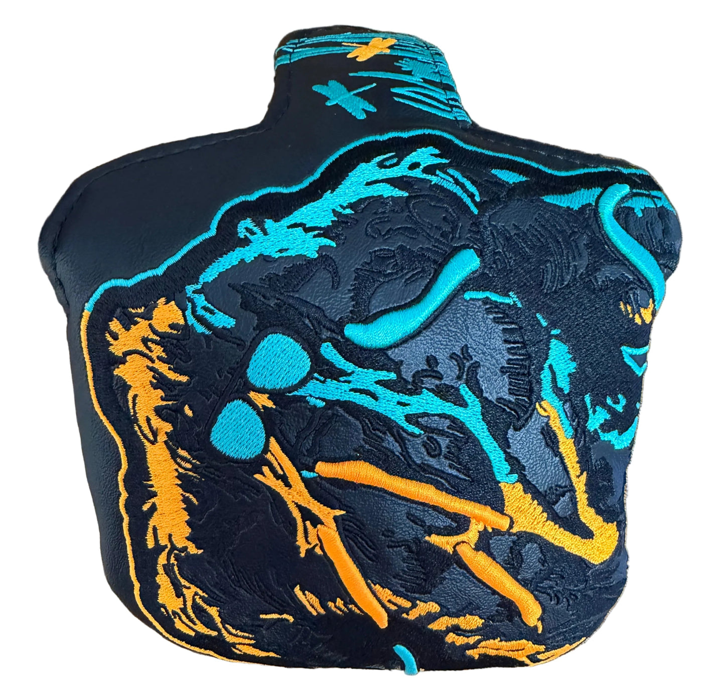Limited Swag Golf - Neon Blue/Orange Swag Thing Mallet Putter Headcover *opened, no bag*