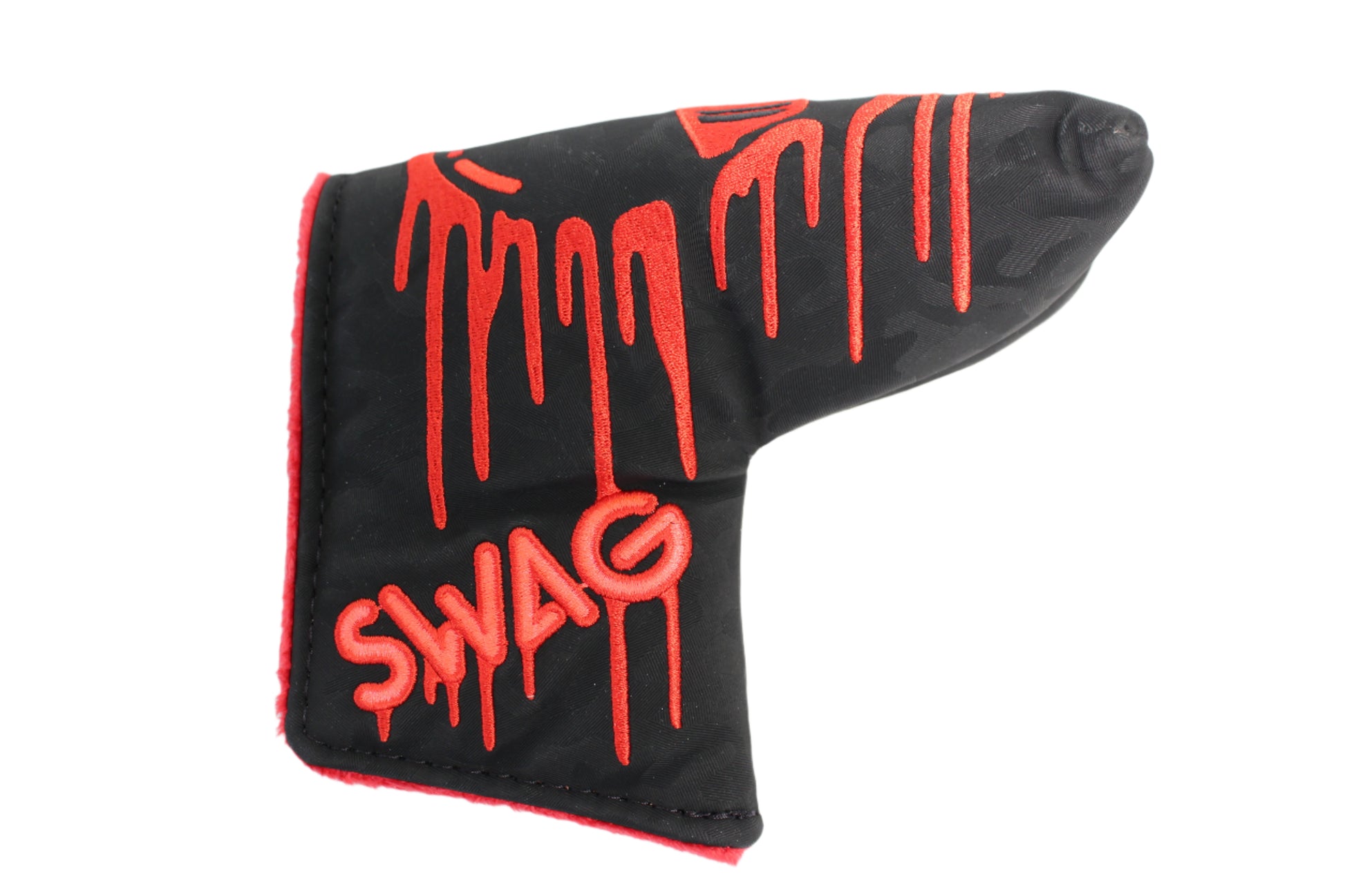 Swag Golf - Melting Skull Black & Red *opened* Blade Putter Headcover - The Golf Guys Online