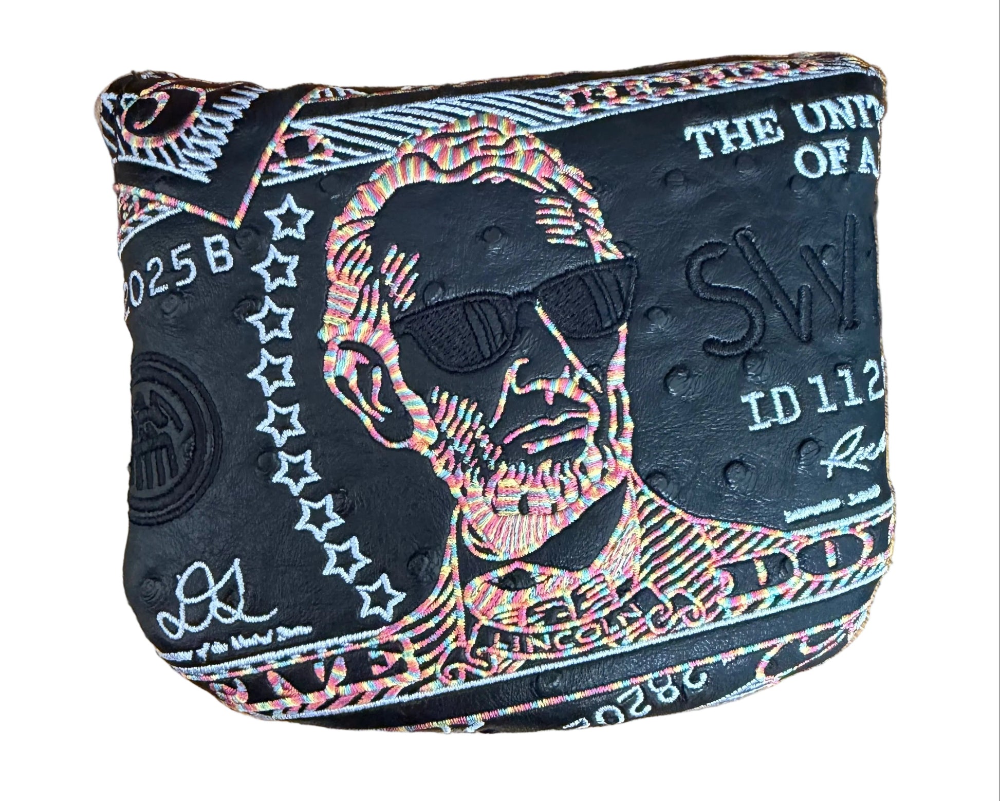 Limited Swag Golf - Abe Lincoln Candy White/Black Mallet Putter Headcover *opened, no bag*
