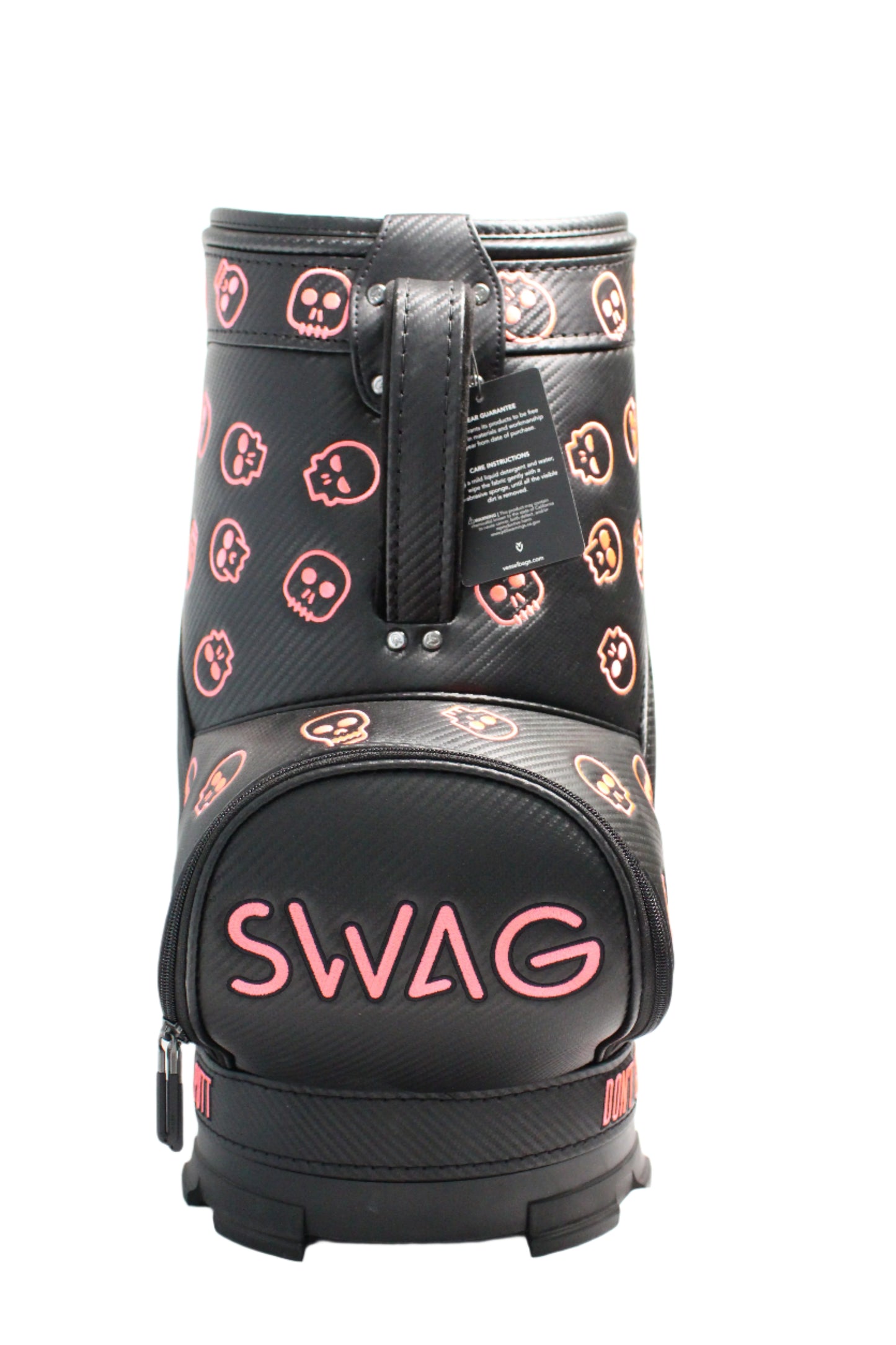 Swag Golf - COTM Pink Skulls Den Caddy Bag - The Golf Guys Online