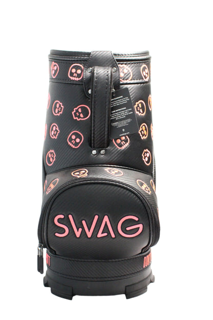 Swag Golf - COTM Pink Skulls Den Caddy Bag - The Golf Guys Online