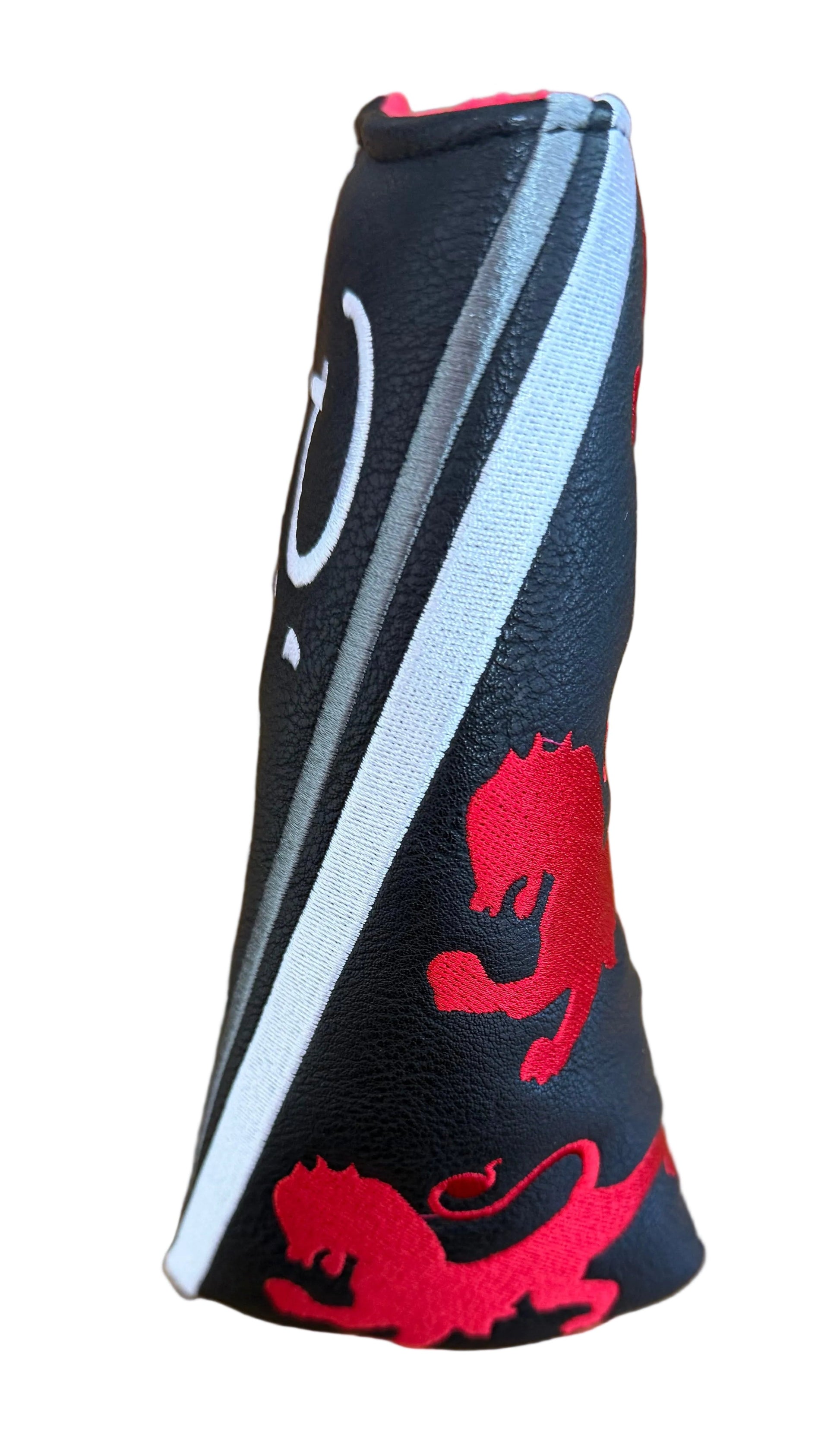 Limited Piretti - Fine Milled Putters Black/White/Red Limited Blade Putter Headcover