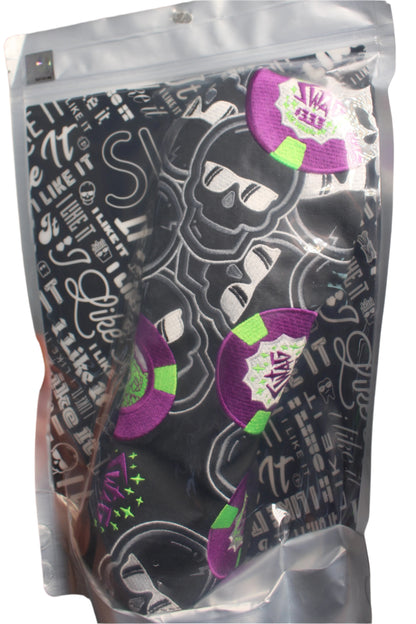 Swag Golf - Falling Poker Chips (Las Vegas) Black/Purple/Green Fairway Wood Headcover - The Golf Guys Online