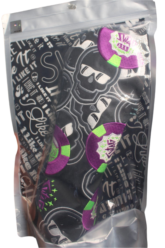 Swag Golf - Falling Poker Chips (Las Vegas) Black/Purple/Green Fairway Wood Headcover - The Golf Guys Online