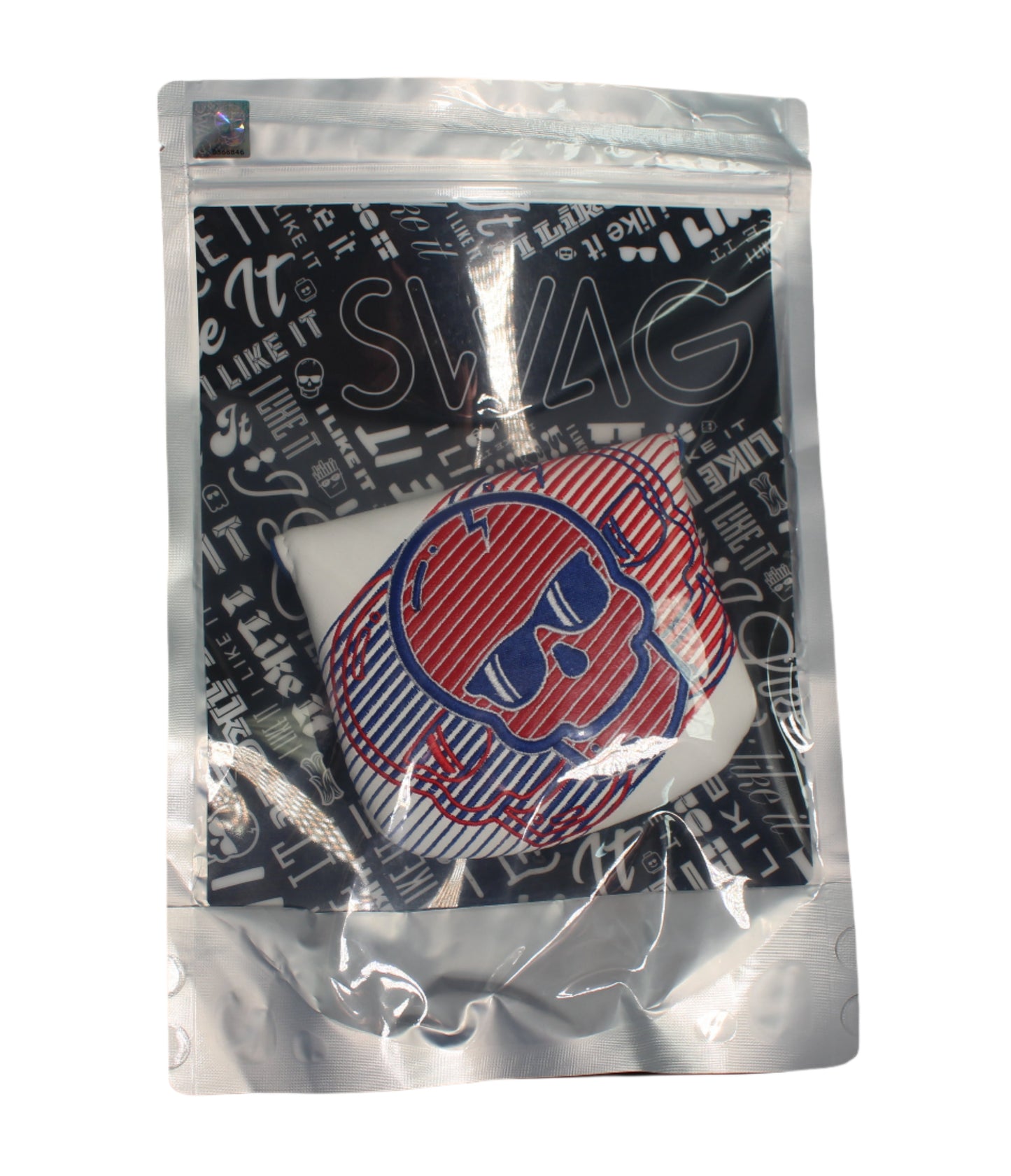 Swag Golf - Red/White/Blue Skull Mallet Putter Headcover - The Golf Guys Online