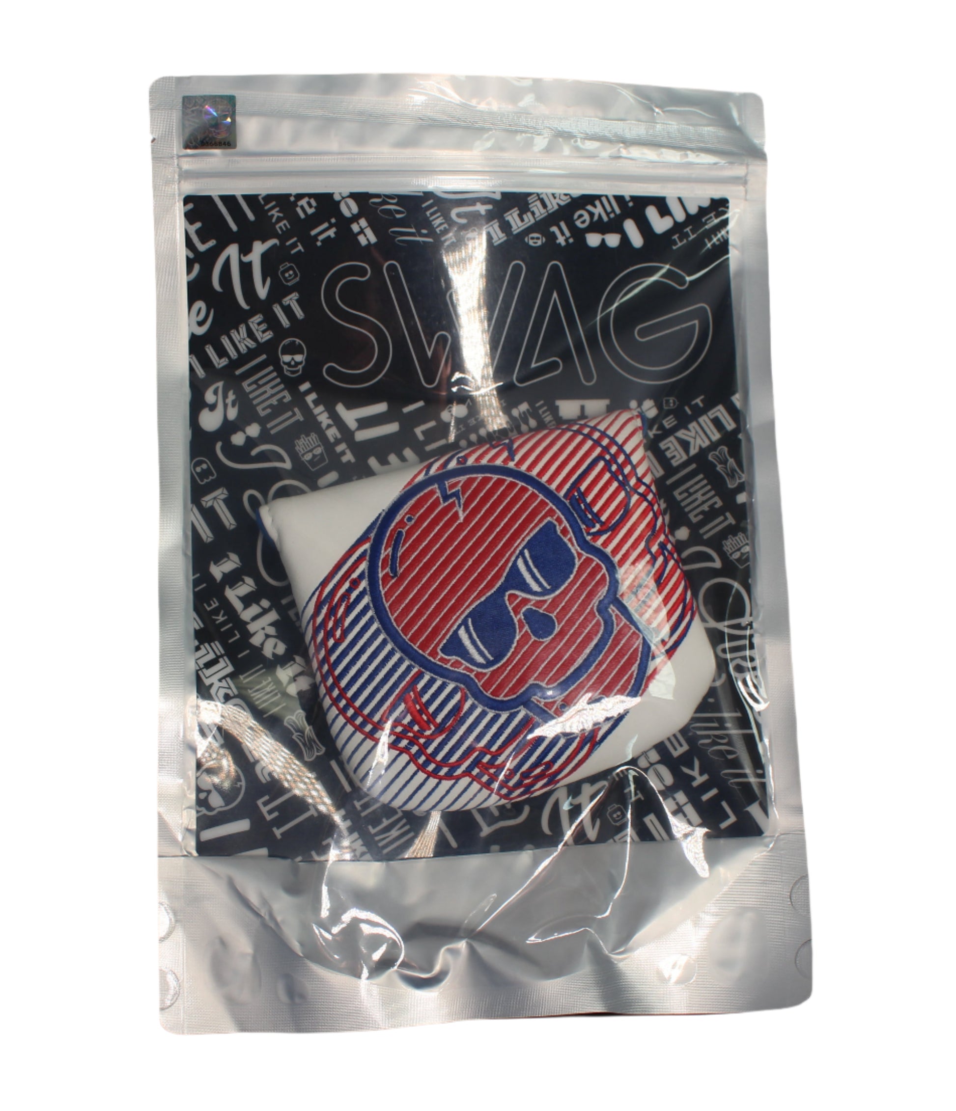 Swag Golf - Red/White/Blue Skull Mallet Putter Headcover - The Golf Guys Online