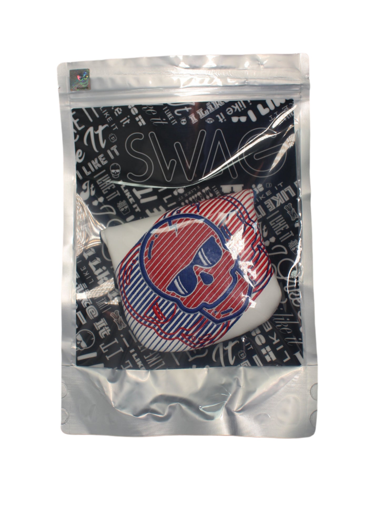 Swag Golf - Red/White/Blue Skull Mallet Putter Headcover - The Golf Guys Online