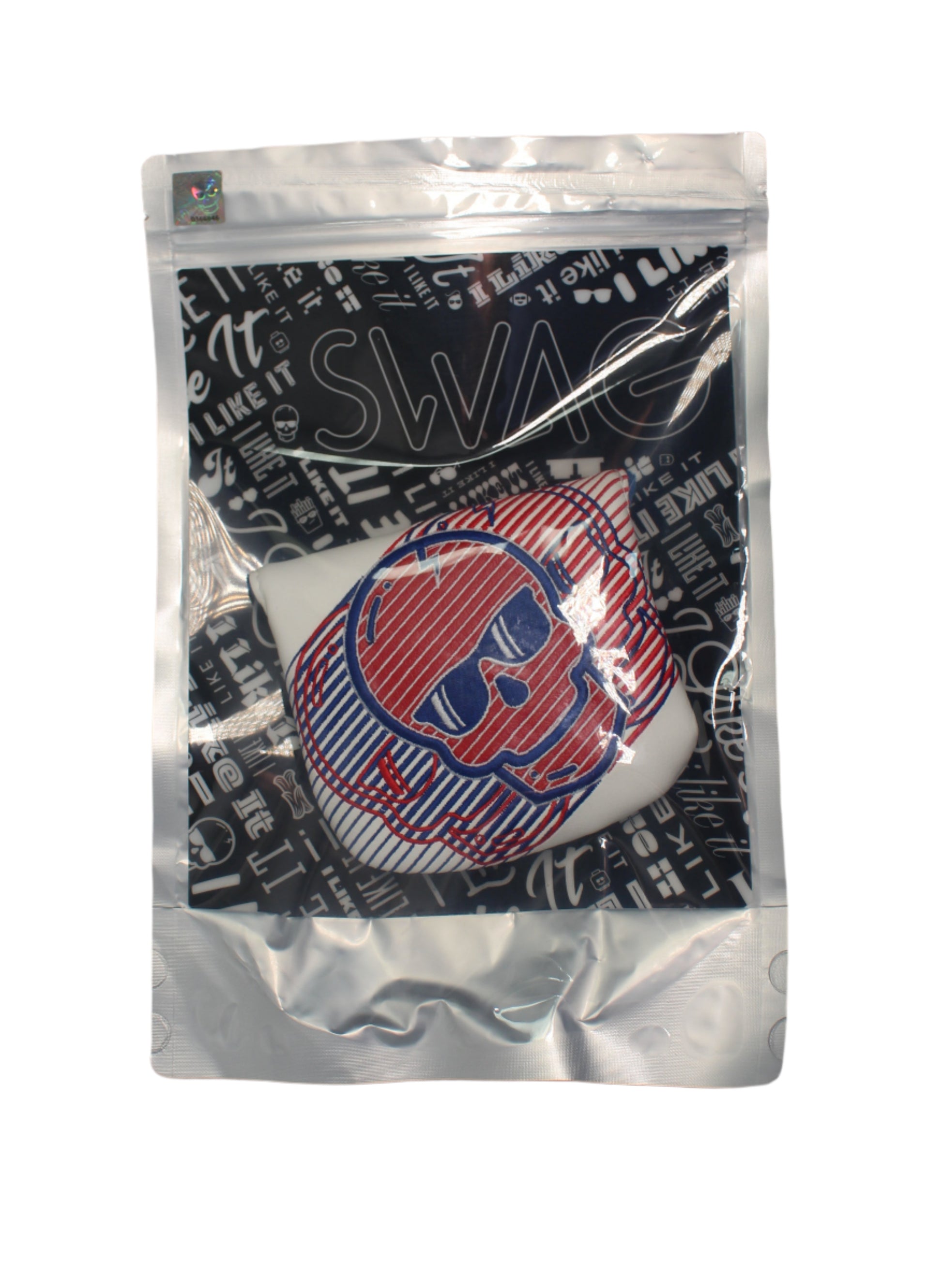 Swag Golf - Red/White/Blue Skull Mallet Putter Headcover - The Golf Guys Online