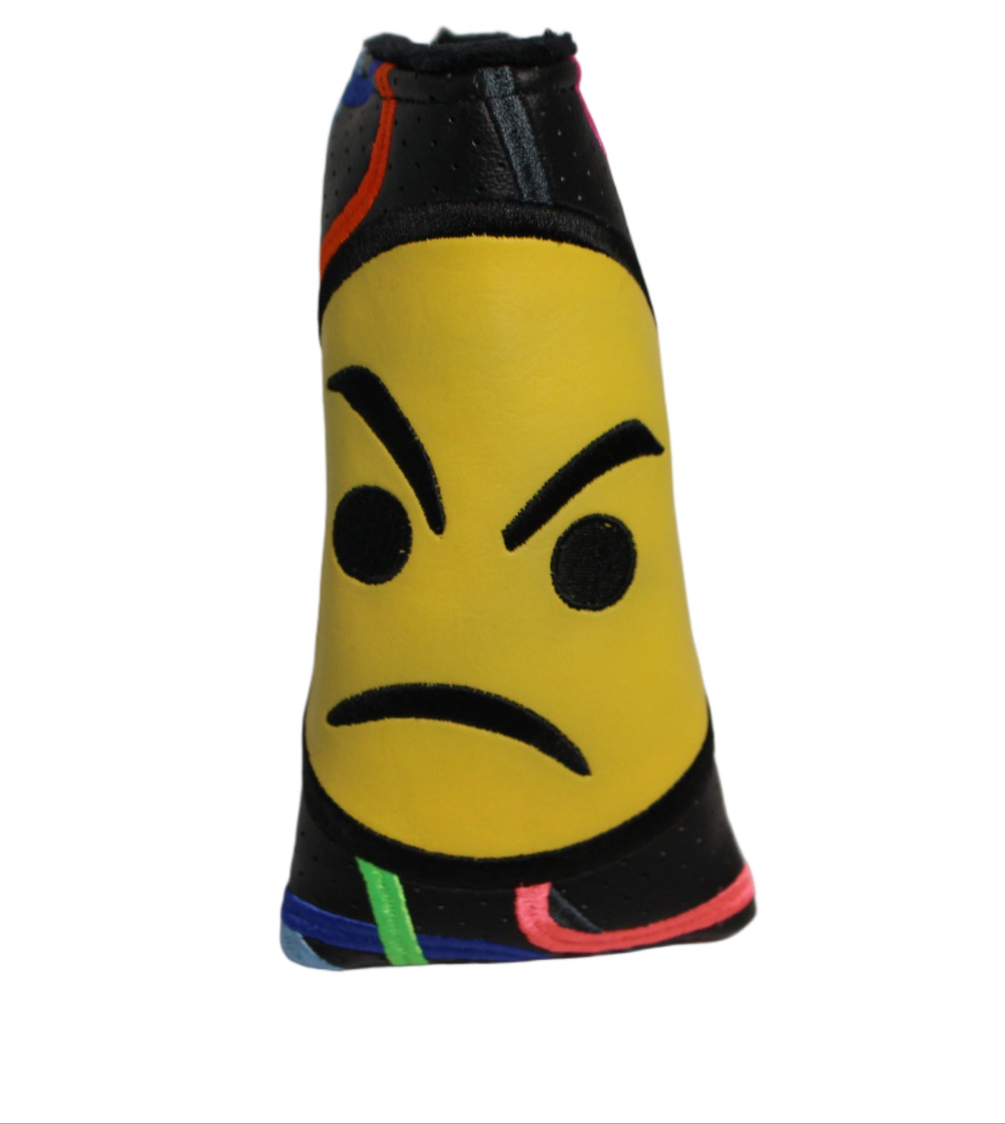 Piretti - Tour Only Confetti Frown Black/Yellow Blade Putter Headcover - The Golf Guys Online