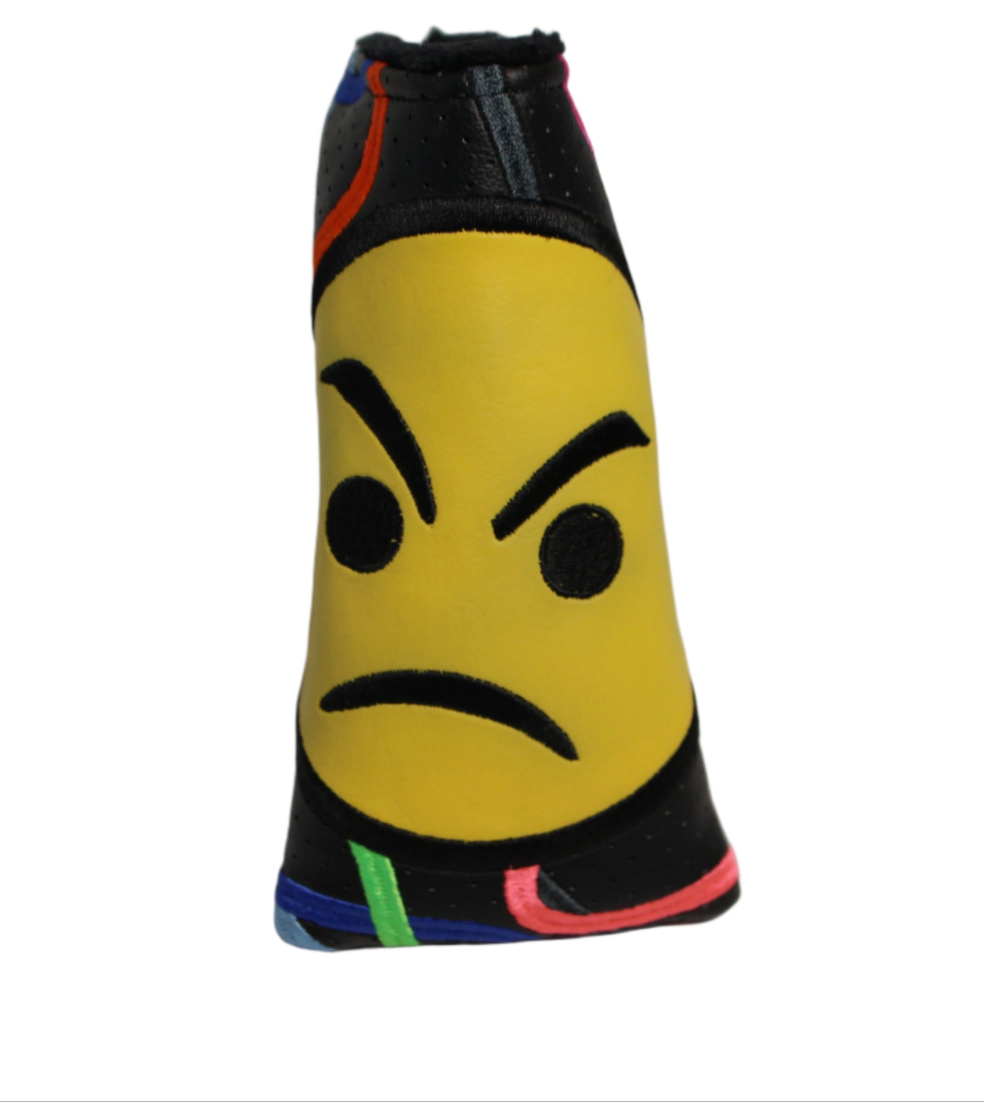 Piretti - Tour Only Confetti Frown Black/Yellow Blade Putter Headcover - The Golf Guys Online