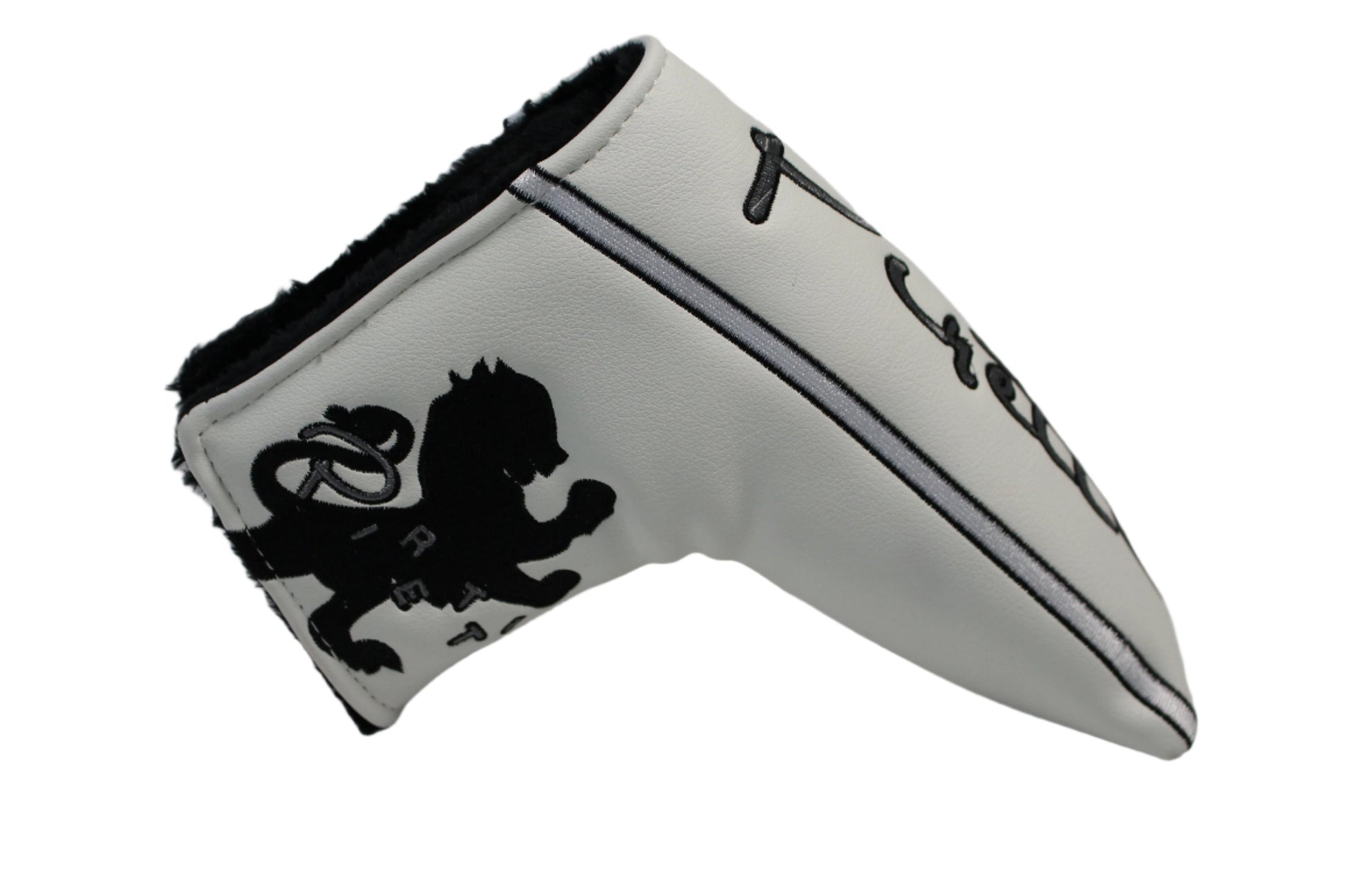 Piretti - White/Black Lion Blade Putter Headcover - The Golf Guys Online