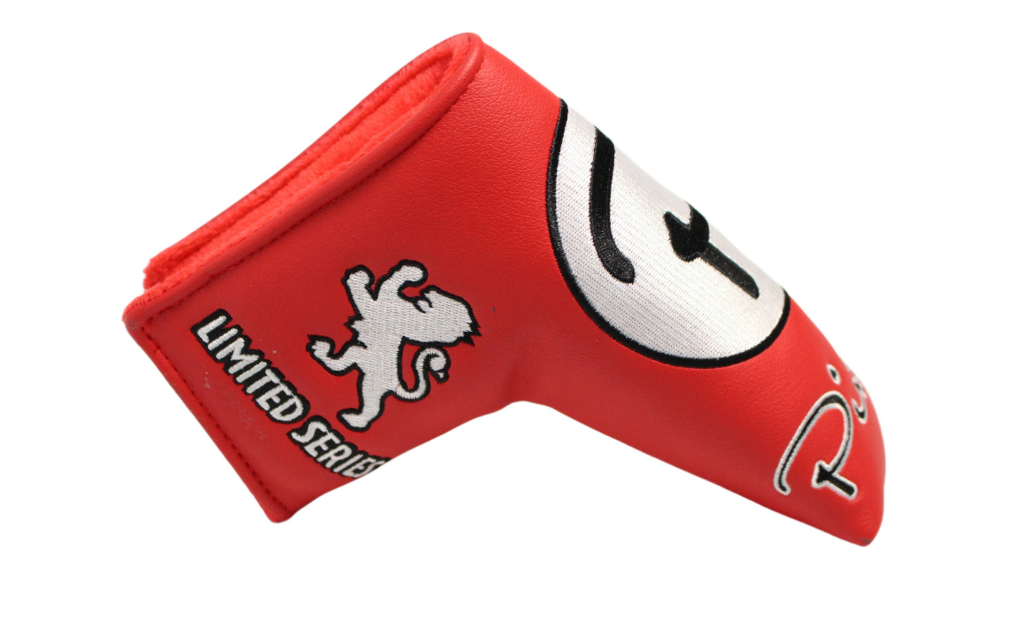 Piretti - Limited Edition Circle P Red/White Blade Putter Headcover - The Golf Guys Online